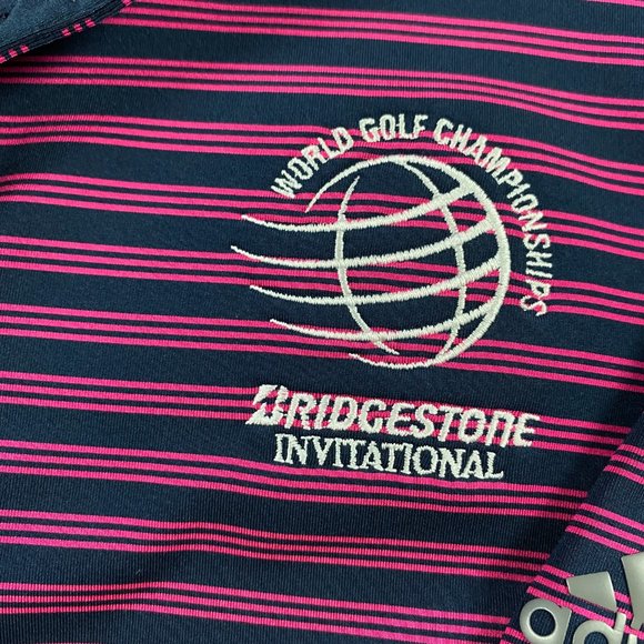 Adidas Bridgestone Invitational World Golf Championships Polo Shirt Mens Medium - Picture 3 of 9
